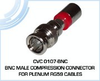 BNC Male Compression Connector for Plenum RG59 Cables - CVC 0107-BNC - Visual Sound, Inc.