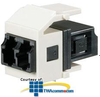 Panduit® Netkey Keyed A Duplex LC Adapter Module with.. - NKHABLLCZ - TelephoneStuff.com