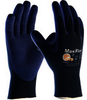 PIP G-Tek 34-244 Blue/Gray Medium Nylon Work & General Purpose Gloves - EN 388 1 Cut Resistance - Nitrile Palm & Fingertips Coating - 8.5 in Length - 616314-28004 - 616314-28004 - R. S. Hughes Company, Inc.