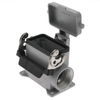 Insulated, Rectangular Base with cover, Single Latch, Surface mount, size 57.27, Side PG21 cable entry - CMAP-03LS - Mencom Corporation