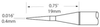 OKi PTTC-701 Conical Tweezer Tip 0.4 mm x 19 mm - PTTC-701 - Ellsworth Adhesives