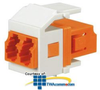Panduit® Netkey Keyed E Duplex LC Adapter Module with.. - NKHEORLCZ - TelephoneStuff.com