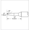 Metcal Smartheat Soldering Cartridge SSC-647A - Knife Tip - 0.64 in Tip Length - 0.02 in Tip Width - SSC-647A - R. S. Hughes Company, Inc.