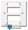 Siemon Single Gang MAX British Faceplate for 6 MAX Module - MX-BFP-S-06-02 - TelephoneStuff.com