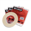 3M Scotch 233 Tan Masking/Painter's Tape - 6 mm Width x 55 m Length - 06344 - 021200-06344 - R. S. Hughes Company, Inc.