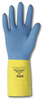 Ansell Chemi-Pro 224 Blue/Yellow 8 Latex/Neoprene Unsupported Chemical-Resistant Gloves - 13 in Length - 076490-92243 - 076490-92243 - R. S. Hughes Company, Inc.