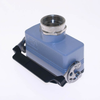 Standard, Rectangular Hood, size 77.27, Single Latch with gasket, Top M32 cable entry - MHV-16LG32 - Mencom Corporation