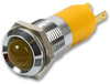 Led Panel Mount Indicator, Bright Chrome Bezel, Yellow, 14 Mm, 24 V, 20 Ma, 70 Mcd Rohs Compliant Cml Innovative Technologies - 23M8510 - Newark, An Avnet Company
