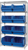 Open Wire Shelving, 5Shelves, 8Bin, Blue; Shelving Unit Type Quantum Storage - 44AC8151 - Newark, An Avnet Company