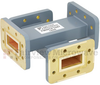 20 dB WR-112 Waveguide Crossguide Coupler with CPR-112G Flange from 7.05 GHz to 10 GHz in Copper Alloy -- FMWCP1067 - Image
