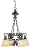 10834-FG Mid. Chandeliers-Glass Down - 408095 - Capital Lighting, Inc.
