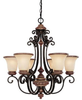 3866IU-252R Mid. Chandeliers-Glass Up - 429949 - Capital Lighting, Inc.