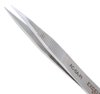 Excelta Two Star Utility Tweezers AC-SA-PI - Stainless Steel Straight Medium Point Tip - 4 1/4 in Length - EXCELTA AC-SA-PI - R. S. Hughes Company, Inc.
