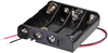 Battery Holder, 4 X Aaa, Wire Lead Rohs Compliant Multicomp Pro - 24AJ1507 - Newark, An Avnet Company