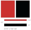 3M Scotchcal 74618 Black / Red Striping Automotive Tape - 5/16 in Width x 150 ft Length - 2 mil Thick - 051141-74618 - R. S. Hughes Company, Inc.