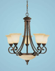 Large Chandeliers-Glass Shade - 444500 - Capital Lighting, Inc.