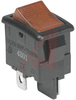 Switch, Rocker, Lighted, Miniature, SPST, ON/OFF, RED, UNPRINTED -- 70207345