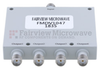 4 Way Power Divider SMA Interface from 4 GHz to 8 GHz Rated at 30 Watts - FMDV1047 - Fairview Microwave Inc.