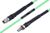 Temperature Conditioned SMA Male to SMA Female Bulkhead Low Loss Cable 30 Inch Length Using PE-P160LL Coax - PE3M0181-30 - Pasternack