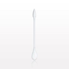 Dual-Ended Point/Flat Round Tip Swab with White Handle; 100/Bag - 10243 - Qosina Corp.