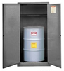 Justrite Sure-Grip EX 55 gal Gray Hazardous Material Storage Cabinet - 34 in Width - 65 in Height - Floor Standing - 697841-11456 - 697841-11456 - R. S. Hughes Company, Inc.