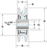 Airframe Control/Aerospace Bearings FL Series -- FL3C3 - Image