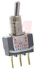 Switch, Toggle(short); Vert. PC Mnt; 6 A; 125 VAC; SPDT; On-None-On; PC Tail - 70156047 - Allied Electronics, Inc.