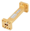 WRD-180 Waveguide Section 3 Inch Straight Length with UG Square Cover Flange from 18 GHz to 40 GHz in Brass -- FMWRD180S001-3