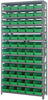 Open Shelving, 13Shelves, 60Bins, Green; Shelving Unit Type Quantum Storage - 44AC8816 - Newark, An Avnet Company