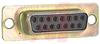 connector,d-sub,fixed machined contacts,solder cup,15 socket contact receptacle - 70144899 - Allied Electronics, Inc.