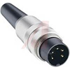 Connector; CuZn, Nickeled (Velours Nickeled); Plug; 5; IEC, VDE Approved - 70151668 - Allied Electronics, Inc.