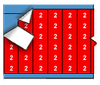 Solid Numbers Wire Marker Card - White on Red - WM-2-RD-PK - Brady Corporation