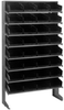 Sloped Rack, 8Shelves, 32Bins, Black; Shelving Unit Type Quantum Storage - 44AC6507 - Newark, An Avnet Company