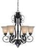25826-SI Mid. Chandeliers-Glass Up - 408260 - Capital Lighting, Inc.