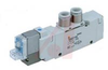 Solenoid Valve, 5 port, body ported, 2 posit single, 24VDC, L plug conn w/lead -- 70071865
