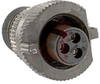 connector,metal circular,str plug,solidbkshl,size 10sl,3 #16 solder socket cont -- 70143521