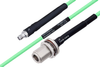 Temperature Conditioned SMA Female to N Female Bulkhead Low Loss Cable 72 Inch Length Using PE-P142LL Coax - PE3M0142-72 - Pasternack