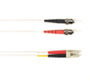 30m (98.4ft) STLC WH OM2 MM Fiber Patch Cable INDR Zip LSZH - FOLZH50-030M-STLC-WH - Black Box