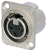 Xlr Audio Connector, Receptacle, 3Pos; No. Of Contacts Neutrik - 20M8248 - Newark, An Avnet Company
