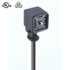 GAN - Molded Female Cordset, Form A, Contacts: 2+PE (PE at 12 o'clock), without Protective Circuit or LED, 250 V | 10 A, IP67; PUR Grey, 3x0.75mm² (18AWG); cULus 2238 - GAN210U-A0U-603 - Belden Inc.