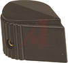 Knob; Polycarbonate; Skirted Pointer; Matte Black; 1/4 in. Round; 0.640 in. -- 70206850 - Image