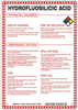 Brady B-120 Fiberglass Reinforced Polyester Rectangle White Chemical, Biohazard, Hazardous & Flammable Material Sign - 7 in Width x 10 in Height - TEXT: HYDROFLUORSILICIC ACID - 48874 - 754476-48874 - R. S. Hughes Company, Inc.