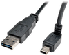 Universal Reversible USB 2.0 Cable (Reversible A to Up-angle 5Pin Mini B M/M), 6-ft. -- UR030-006-UPB - Image
