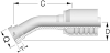 One-Piece Alfacrimp Fittings, 30º SUPERCAT Flange - S Series - S-1212-CFL3 - Kuriyama of America, Inc.
