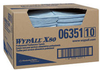 Kimberly-Clark Wypall X80 Blue Spunlace 150 Wipe - 1/4 Fold - Box - 150 sheets per box - 24 in Overall Length - 06351 - 036000-06351 - R. S. Hughes Company, Inc.