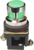 Pushbutton, LED Illuminated, Flush Operator, Green, Momentary, 30mm, 24VAC/VDC - 70156661 - Allied Electronics, Inc.