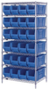 Open Wire Shelving, 7Shelves, 24Bin, Blu; Shelving Unit Type Quantum Storage - 44AC8264 - Newark, An Avnet Company