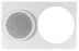 Grille-Clock/Speaker, Steel, Surface, 26in L x 14.5in H, White - BP-700 - Visual Sound, Inc.