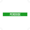 Brady B-946 White on Green Vinyl Self-Adhesive Pipe Marker - 4 in Height - 3 1/2 in Character Height - 24 in Length - Printed Msg = PEROXIDE - 7398-1HV - 754473-67766 - R. S. Hughes Company, Inc.