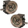 Worm Gear Reducers - Cast Iron, Flange Input-Shaft Output -- HdRF133-10/1-DE-56C - Image